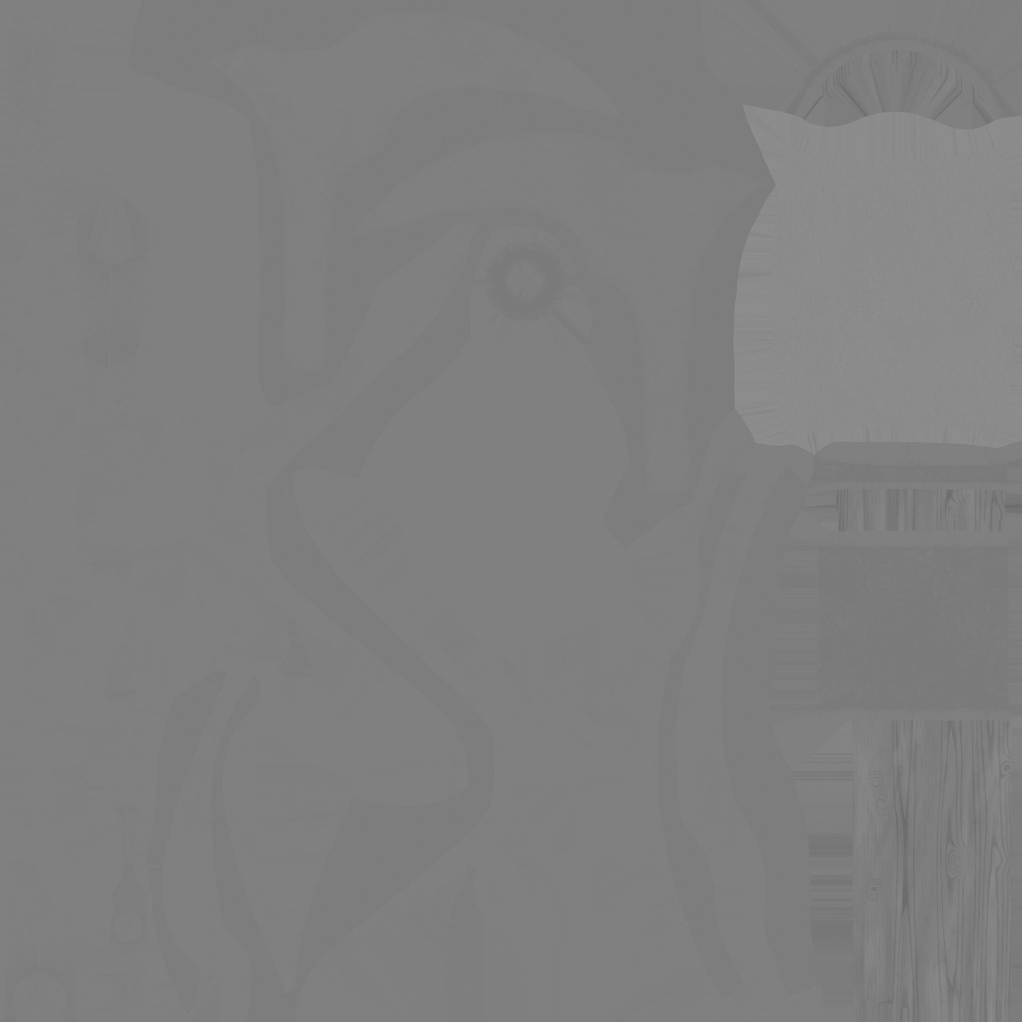 Medieval Battle Axe 02 Transparent Red - Fantasy Weaponry Low-poly 3D model_20