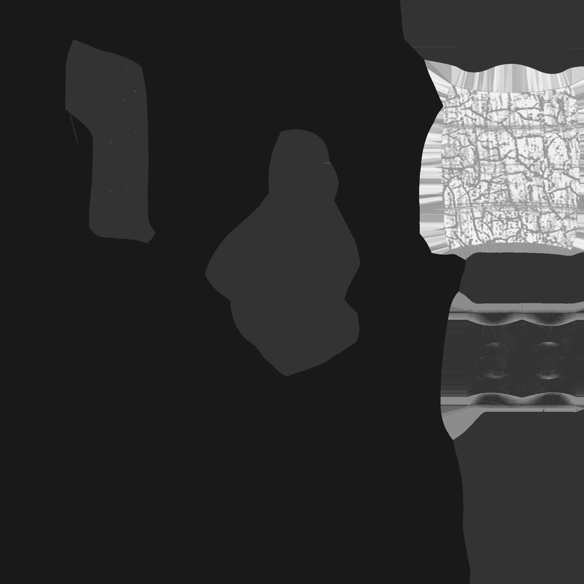 Medieval Battle Axe 03 Blue Transparent - Fantasy Weaponry Low-poly 3D model_22