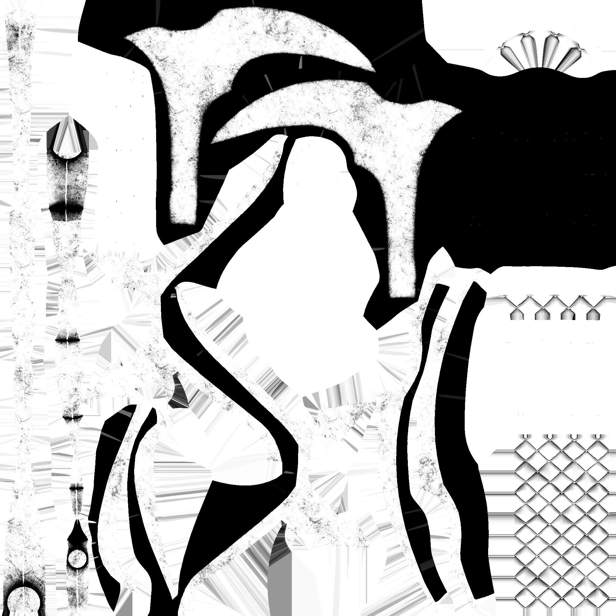 Medieval Battle Axe 04 Green Transparent - Fantasy Weaponry Low-poly 3D model_21