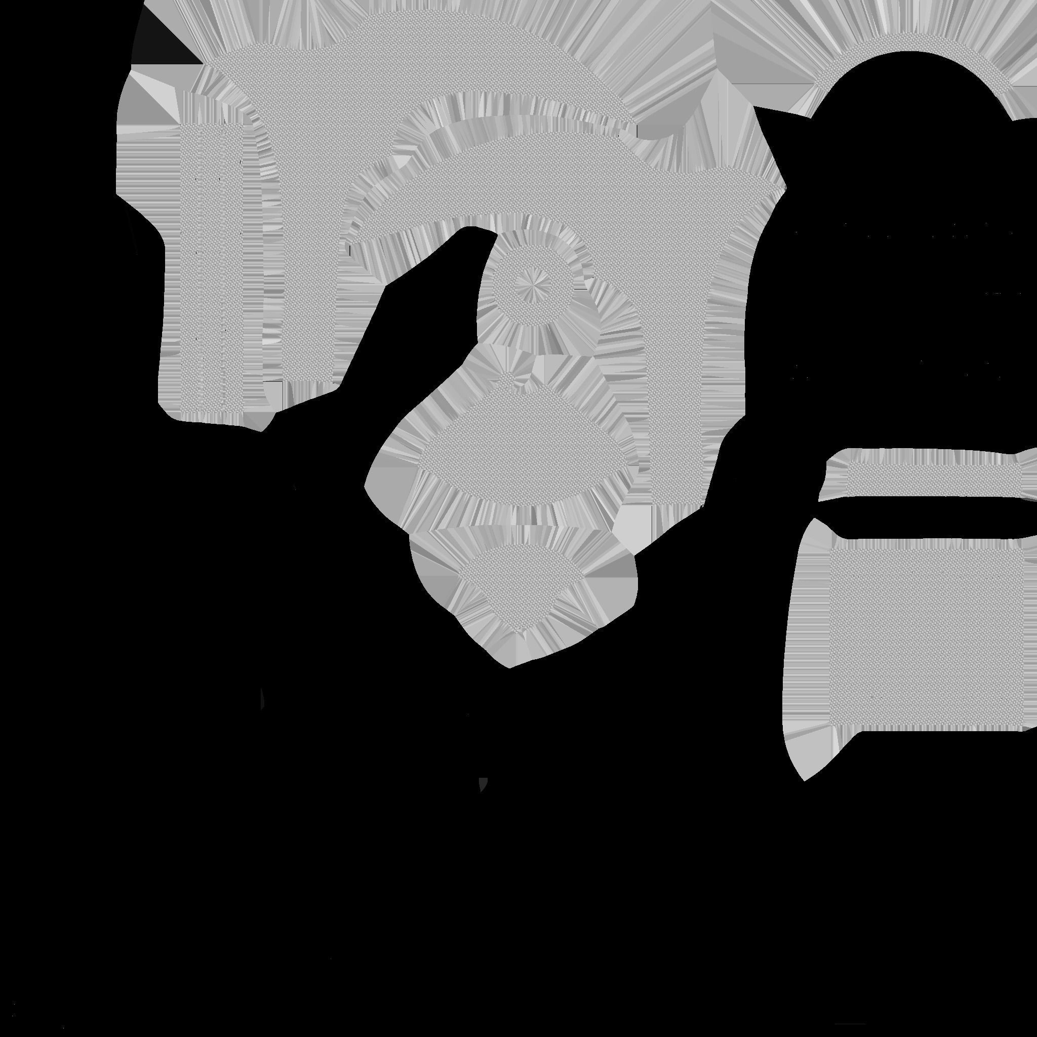 Medieval Battle Axe 04 Green Transparent - Fantasy Weaponry Low-poly 3D model_17