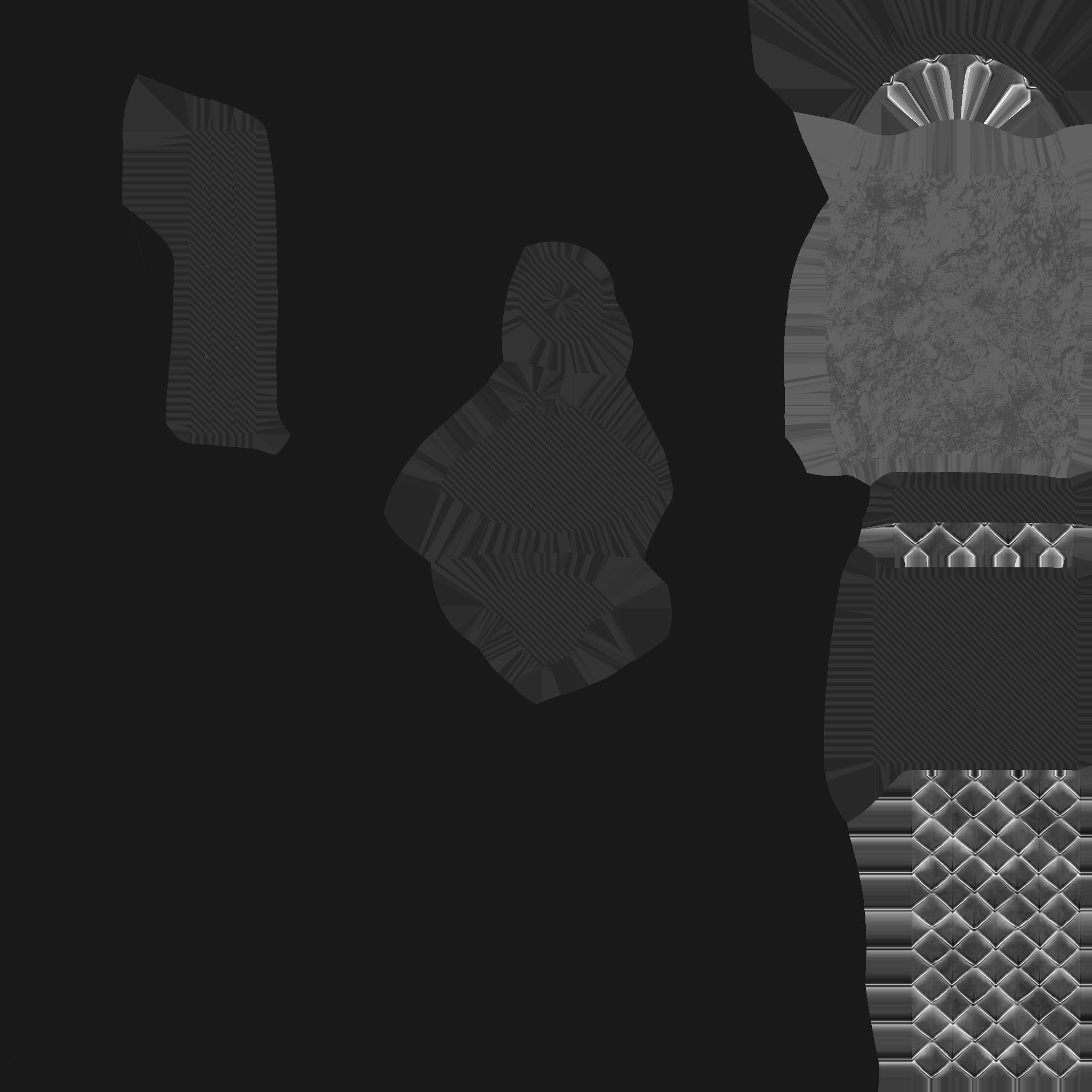 Medieval Battle Axe 04 Green Transparent - Fantasy Weaponry Low-poly 3D model_16