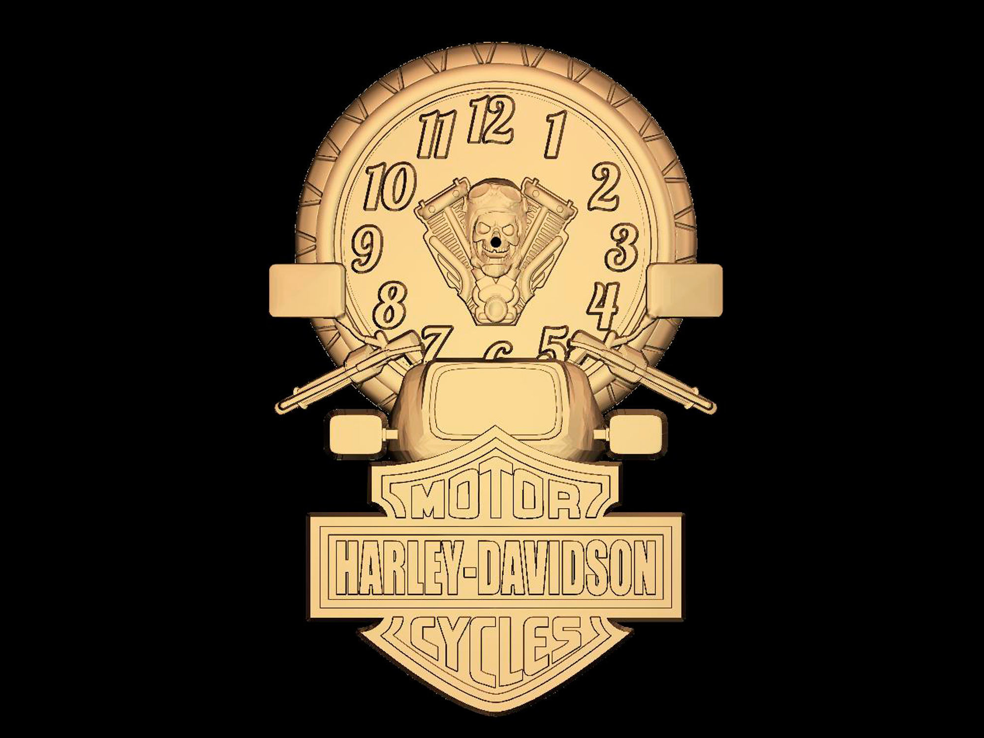Harley 3d Model watch for CNC machines and 3d printers 3D model_6
