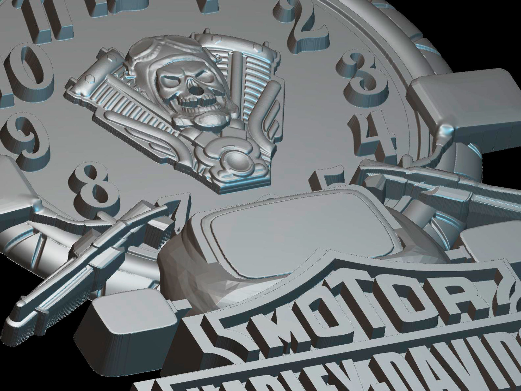 Harley 3d Model watch for CNC machines and 3d printers 3D model_5