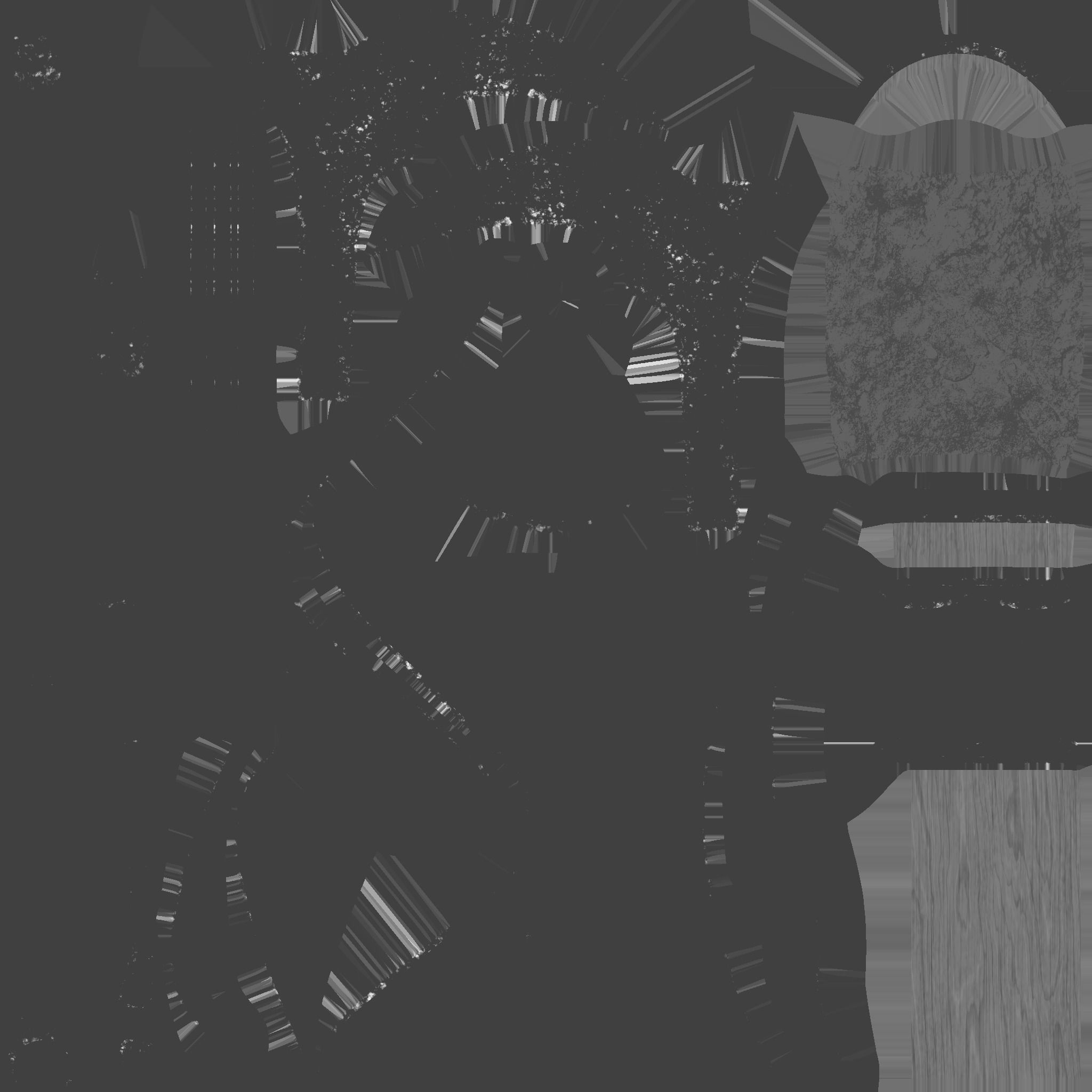 Medieval Battle Axe 05 Black Dark - Fantasy Weaponry Low-poly 3D model_16