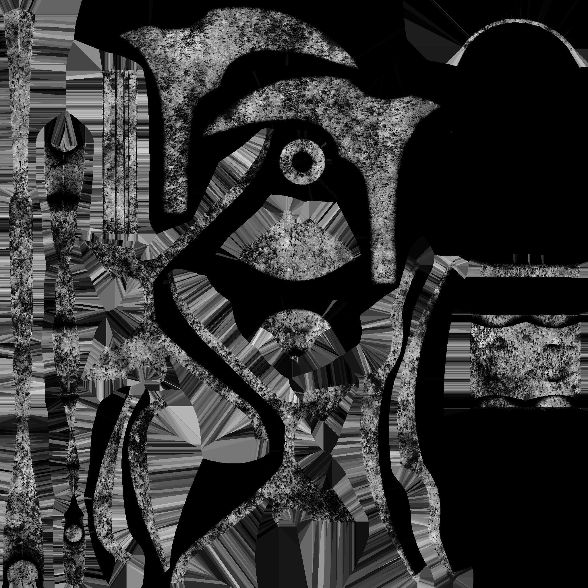 Medieval Battle Axe 06 Destroyed Rust Old - Fantasy Weaponry Low-poly 3D model_19