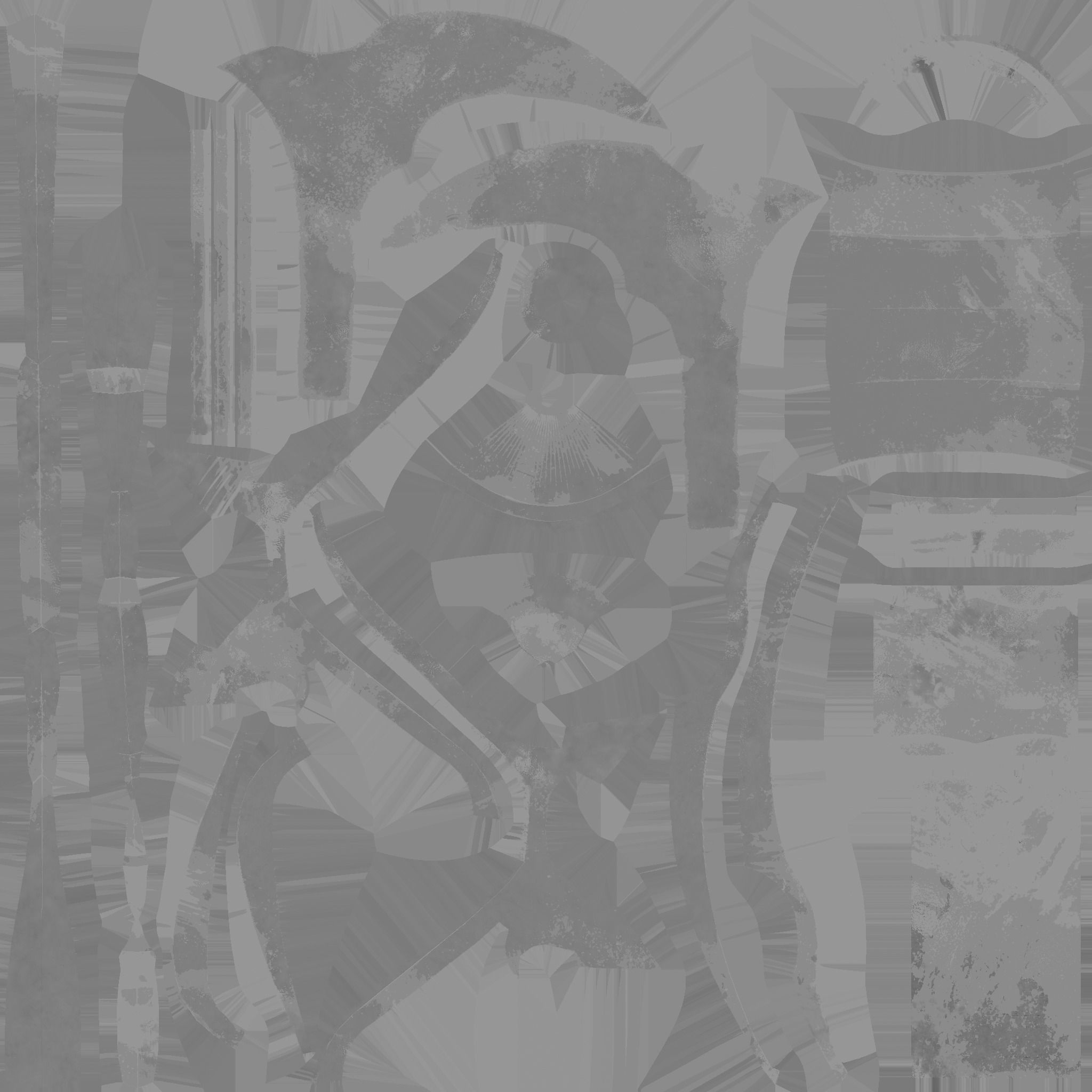 Medieval Battle Axe 06 Destroyed Rust Old - Fantasy Weaponry Low-poly 3D model_20