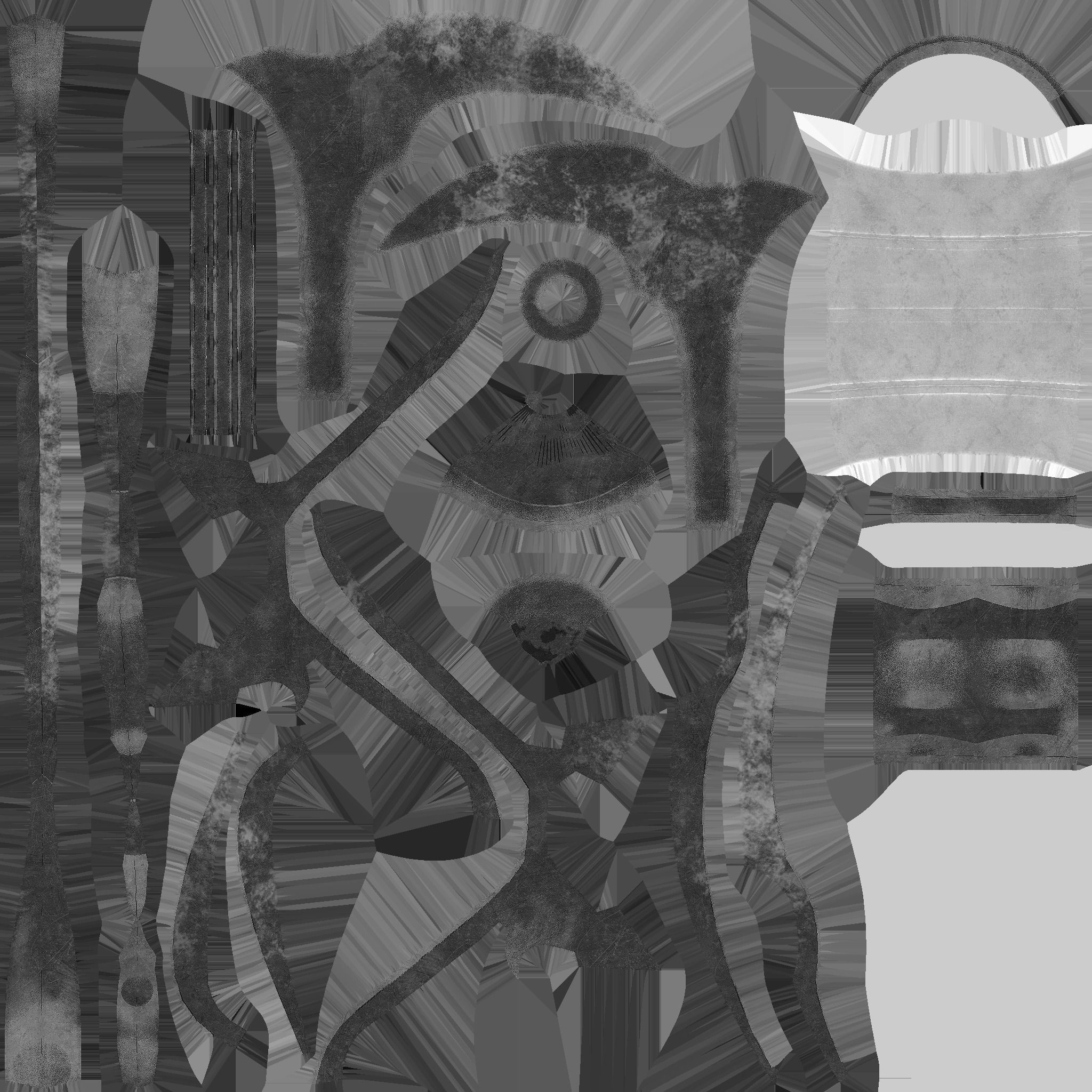 Medieval Battle Axe 07 Blood Barbarian - Fantasy Weaponry Low-poly 3D model_16