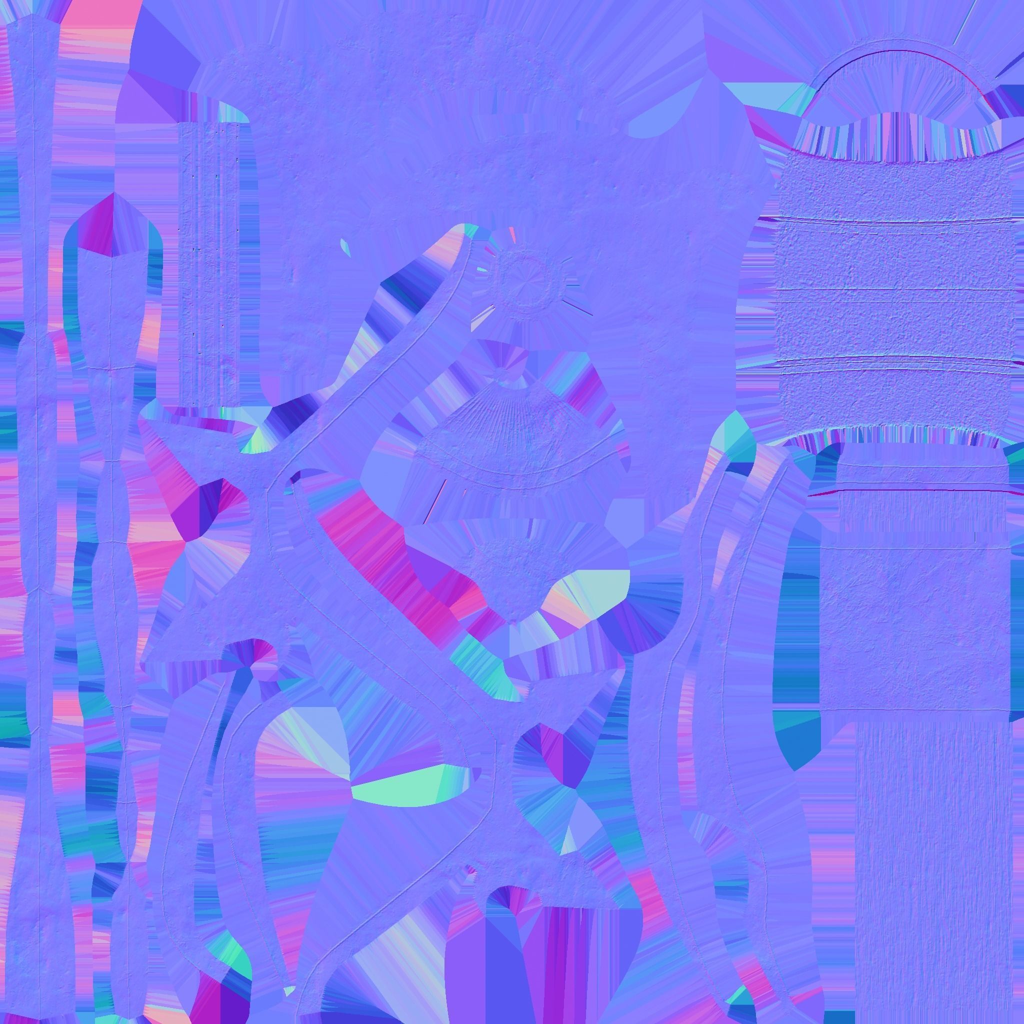 Medieval Battle Axe 07 Blood Barbarian - Fantasy Weaponry Low-poly 3D model_22