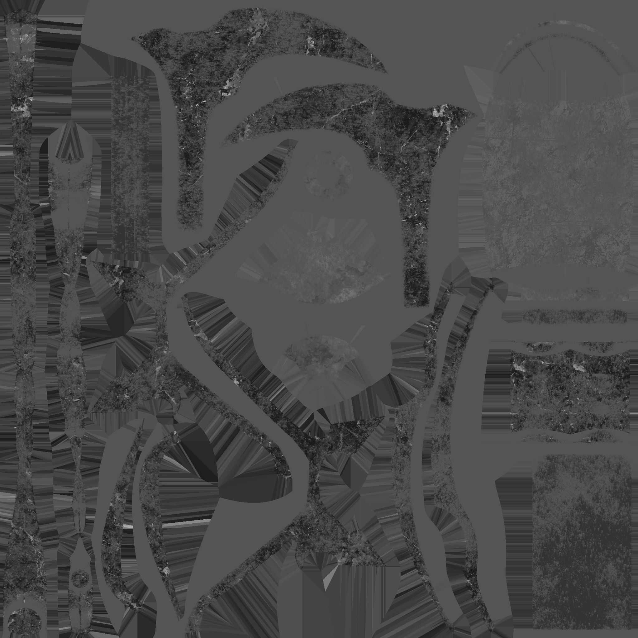 Medieval Battle Axe 08 Ice Elemental - Fantasy Weaponry Low-poly 3D model_16