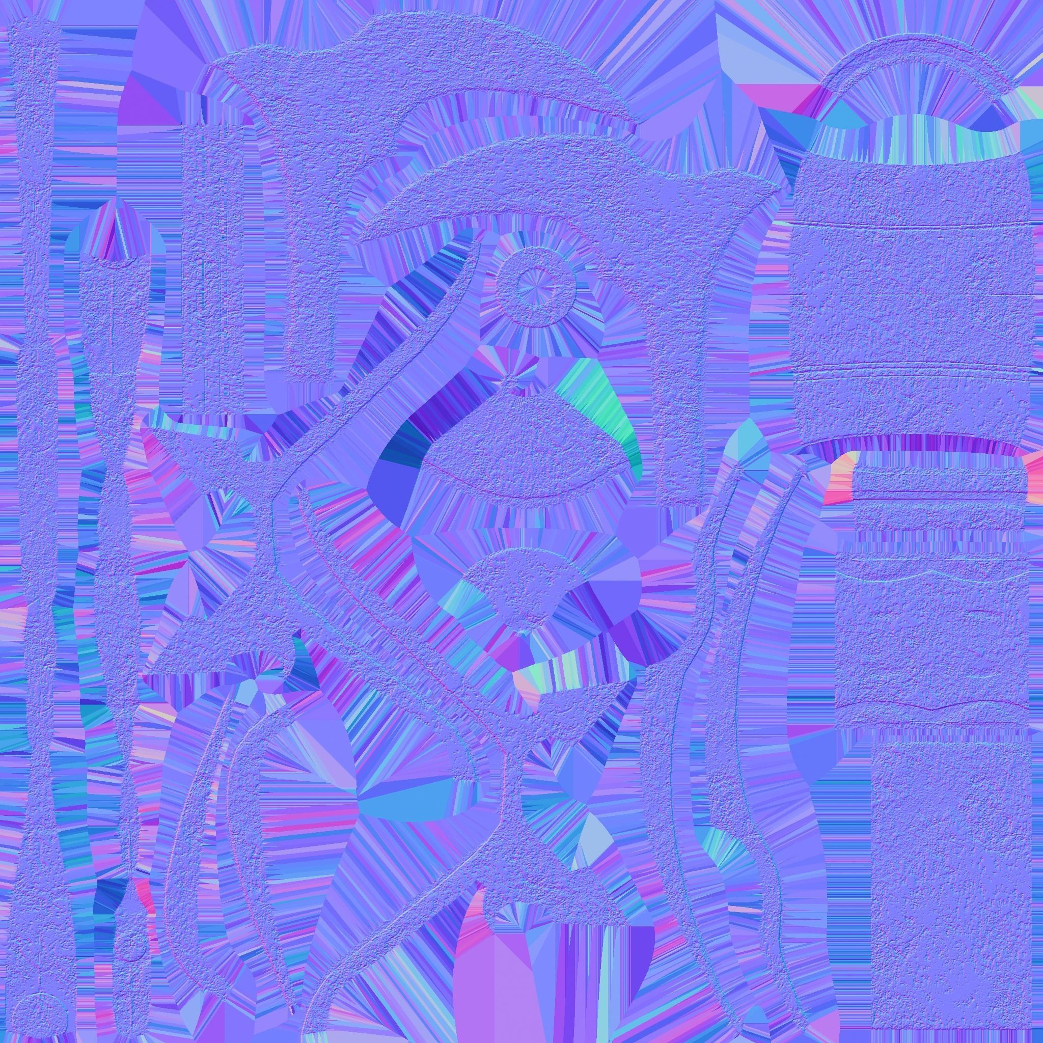 Medieval Battle Axe 08 Ice Elemental - Fantasy Weaponry Low-poly 3D model_22