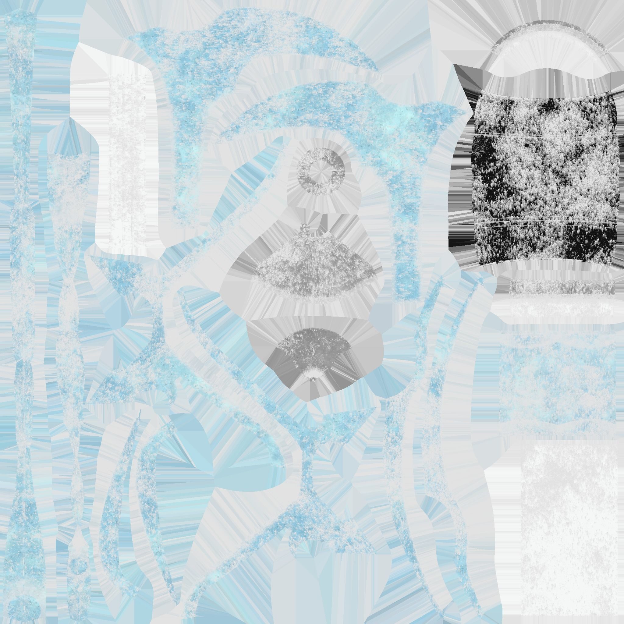 Medieval Battle Axe 08 Ice Elemental - Fantasy Weaponry Low-poly 3D model_18