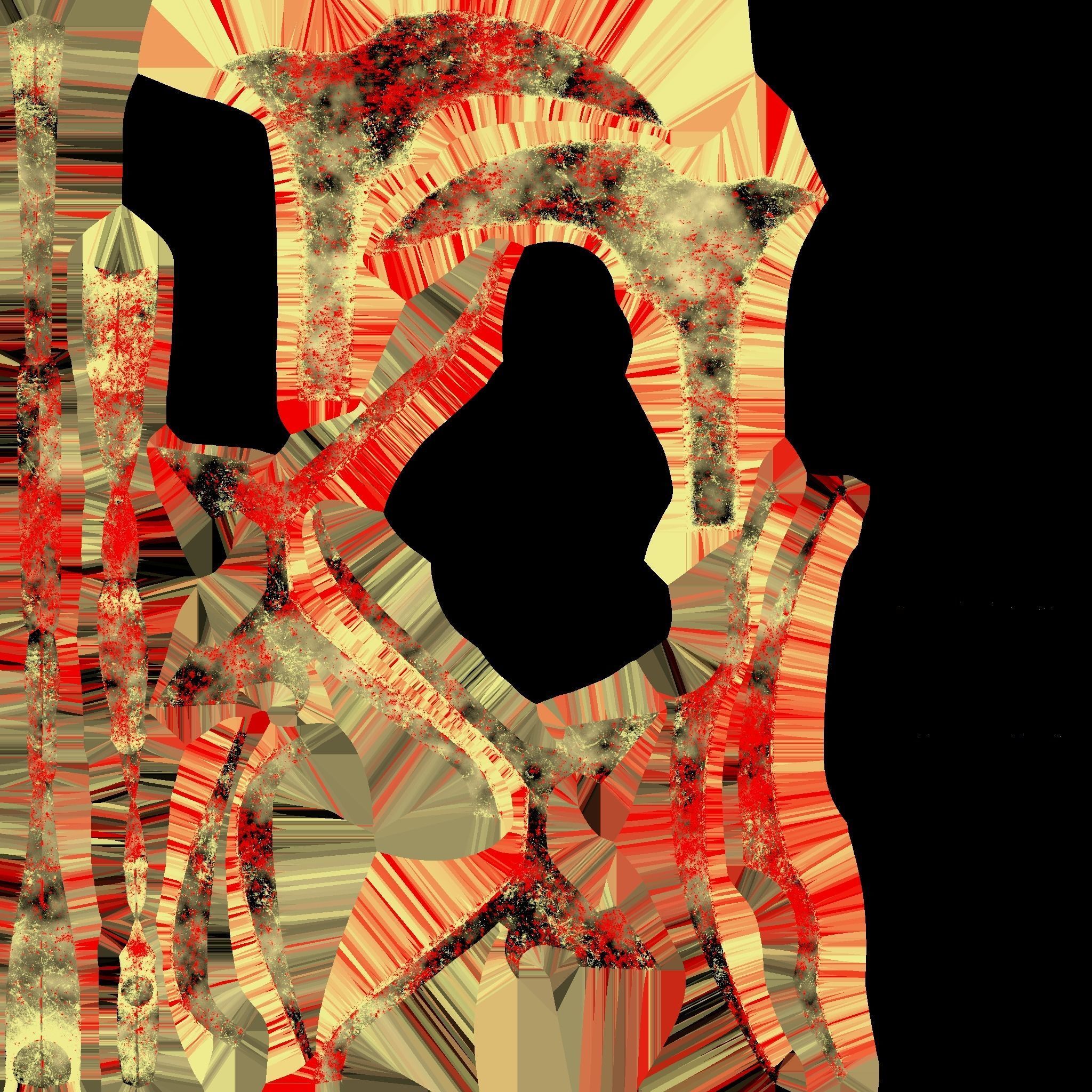 Medieval Battle Axe 09 Elemental Fire - Fantasy Weaponry Low-poly 3D model_19