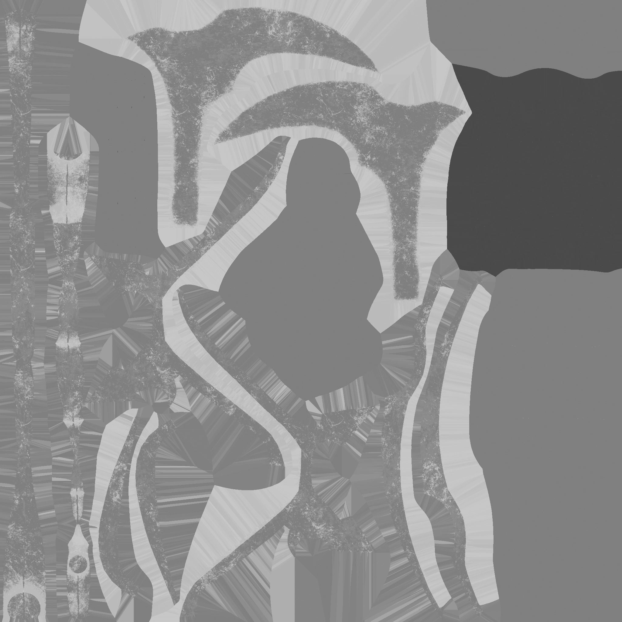 Medieval Battle Axe 09 Elemental Fire - Fantasy Weaponry Low-poly 3D model_20