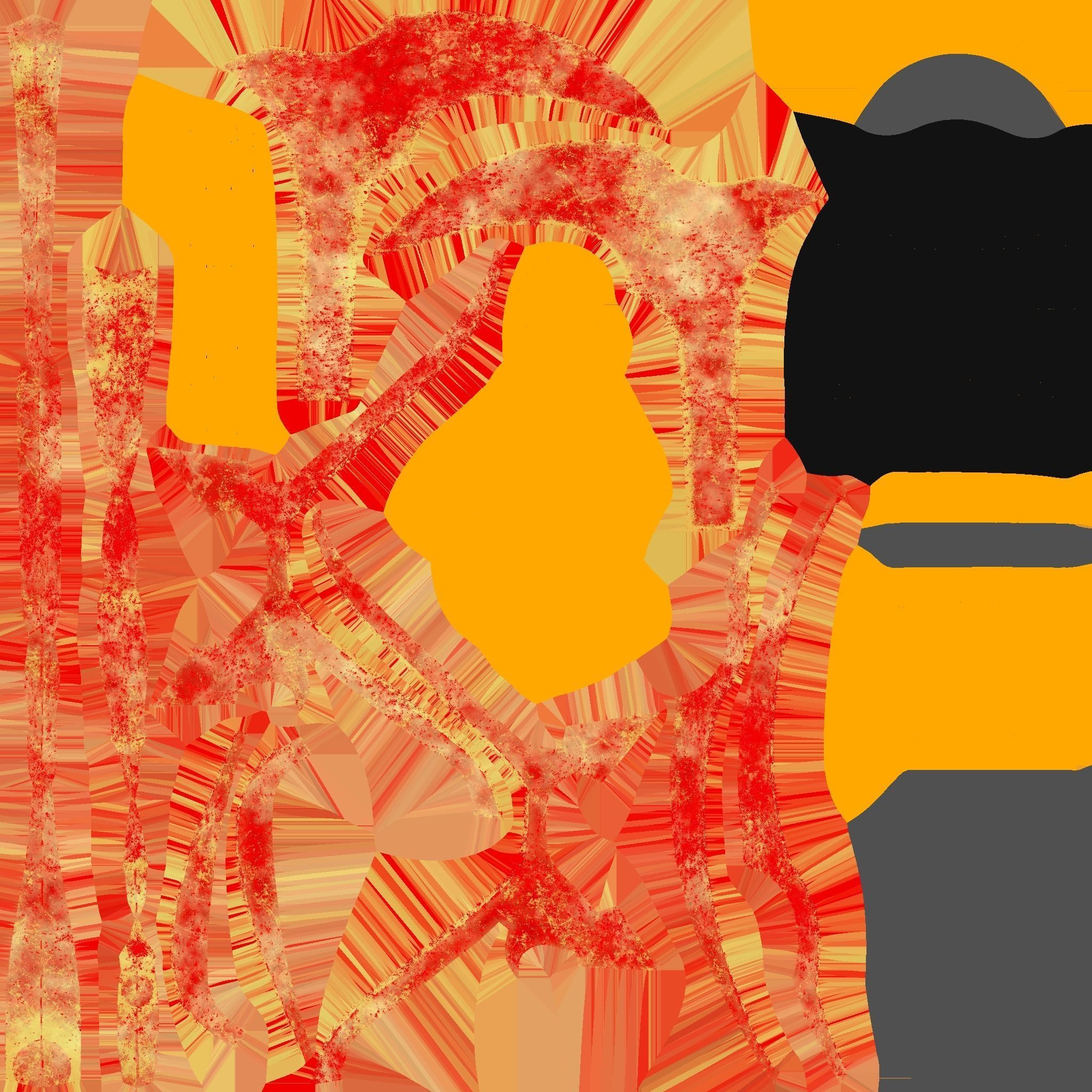 Medieval Battle Axe 09 Elemental Fire - Fantasy Weaponry Low-poly 3D model_18