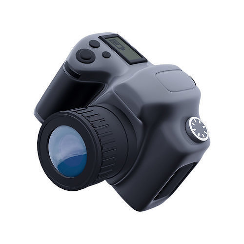 Simple photo camera 3D model