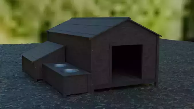 3d model of a doghouse