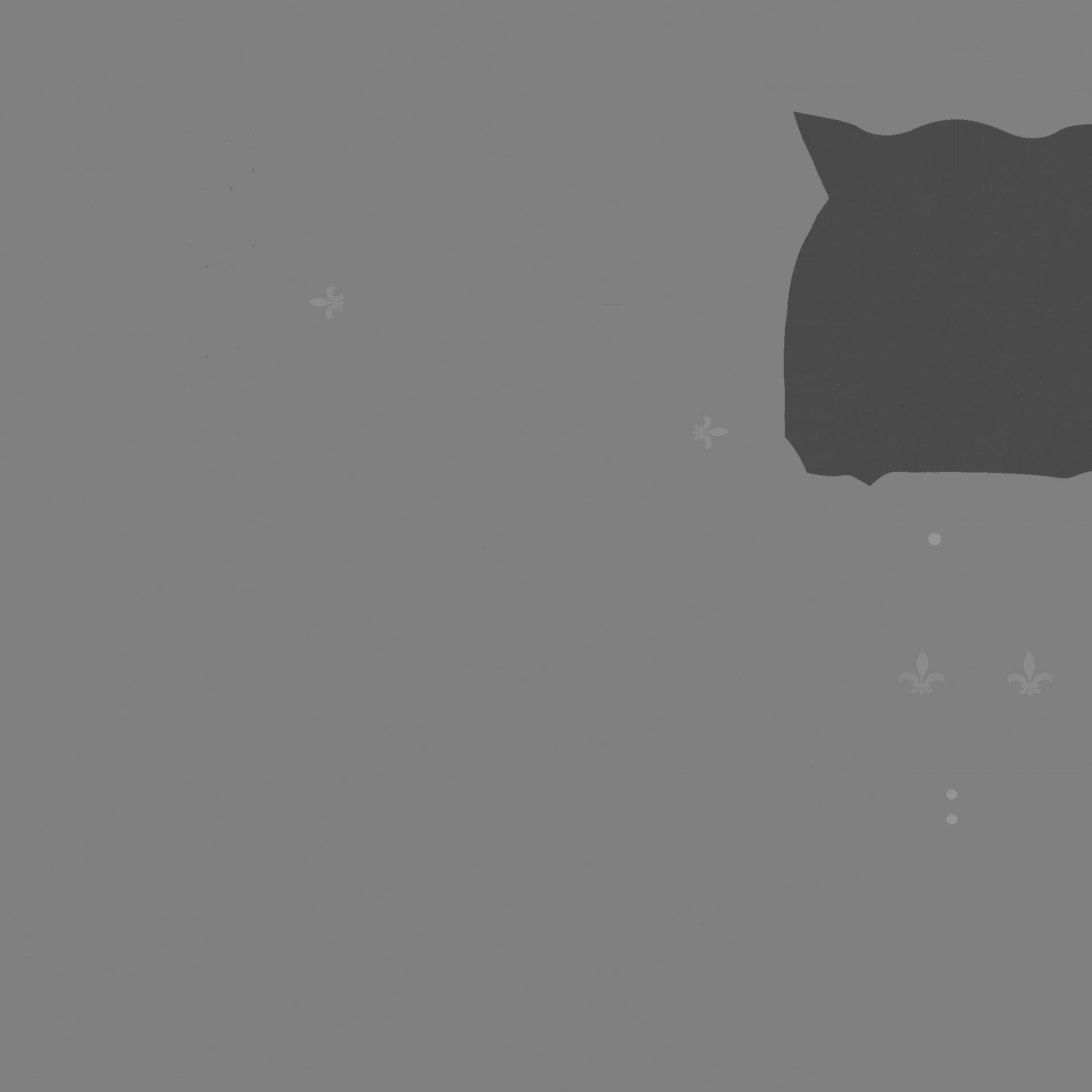 Medieval Battle Axe 10 Golden Luxury - Fantasy Weaponry Low-poly 3D model_20