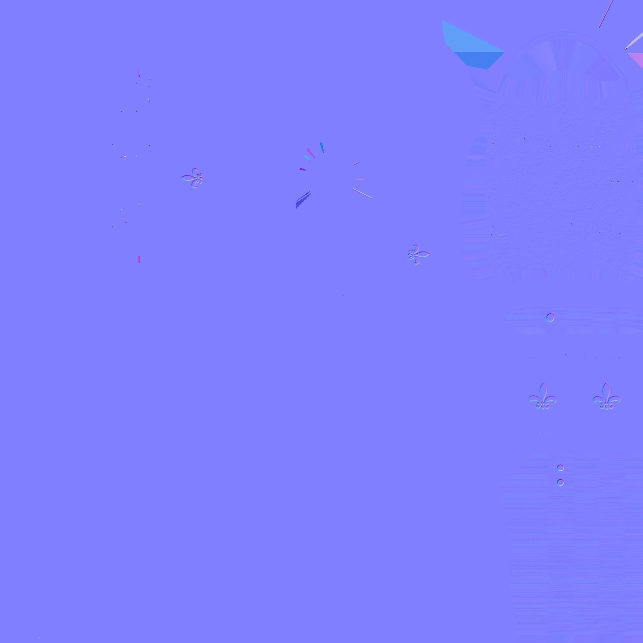 Medieval Battle Axe 10 Golden Luxury - Fantasy Weaponry Low-poly 3D model_22