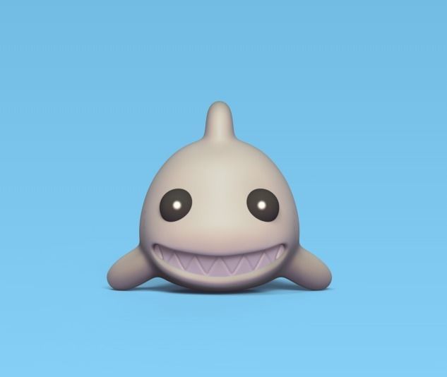 Little Shark 3D print model_1