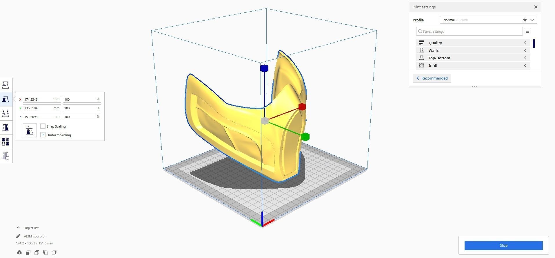 Scorpion Mask - MK 11 3D print model 3D print model_4