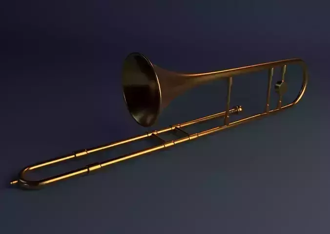 Trombone Symphony Orchestra brass Classical Instrument Band 3D model