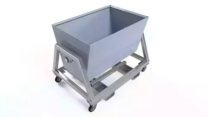 MATERIAL UNLOADING BOX WITH FORKLIFT CARRYING