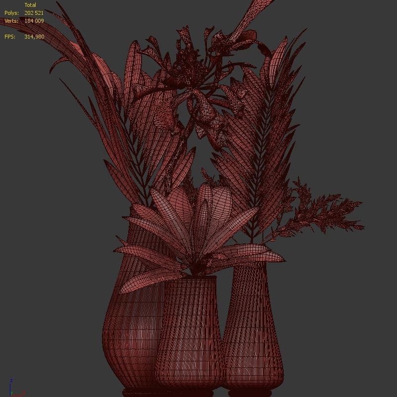 FLOWER PACK 207C 3D model_5