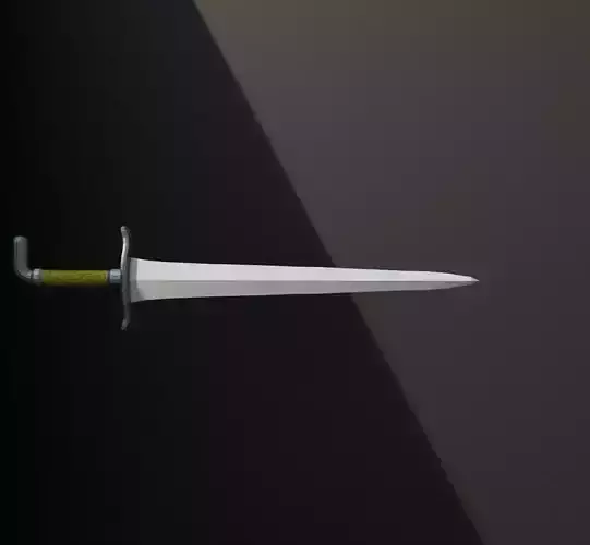 Melee weapons sword Game Ready FBX Low-poly 3D model Low-poly 