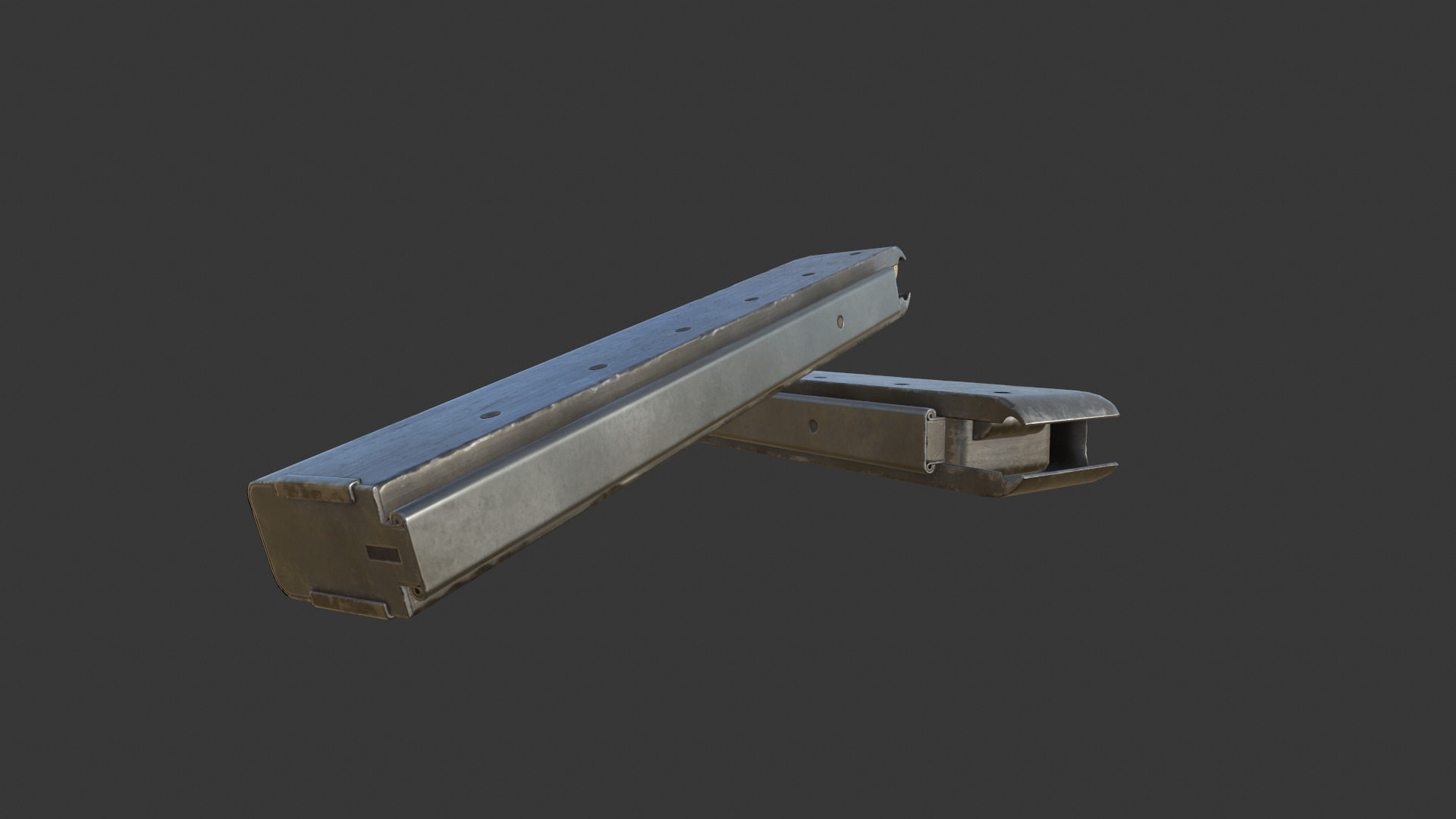 Thompson M1A1 - Low poly Low-poly 3D model_11