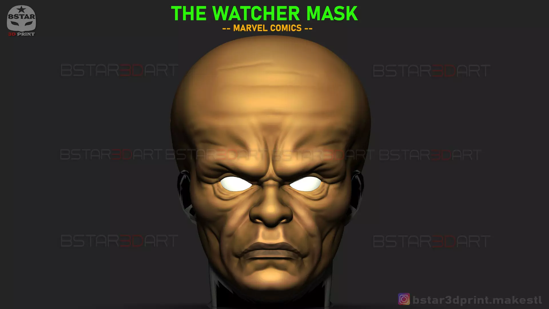 The Watcher Mask - Marvel Comics 3D print model