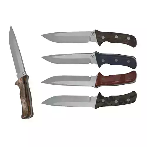 Survival Knife - Model 2 - with 5 Handle Skins