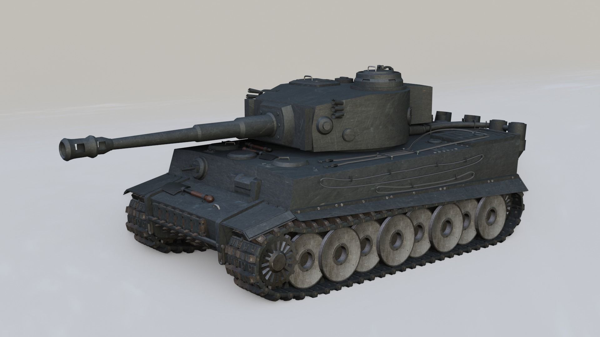 Tiger 131 3D model_2