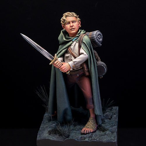 The brave Halfling 75mm 3D print model