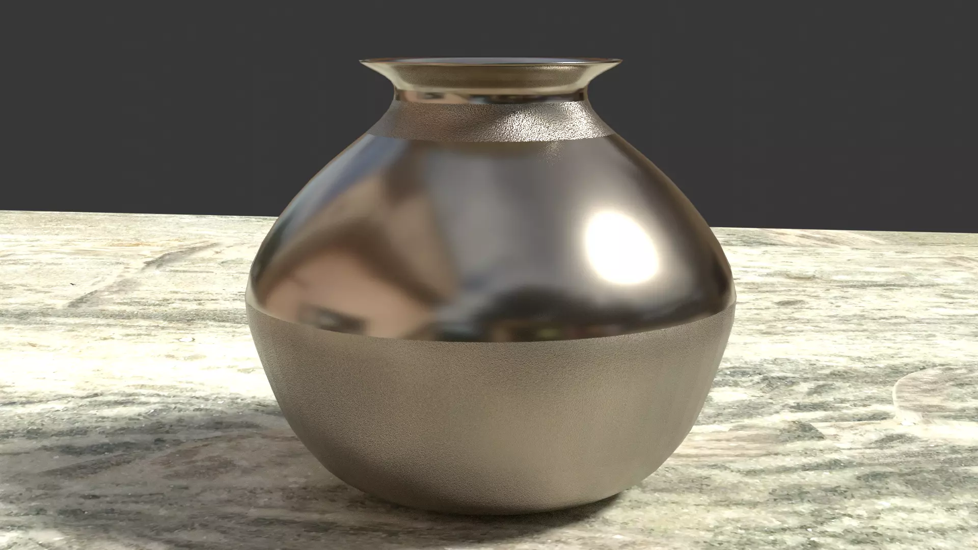 Steel pot  3D model_0
