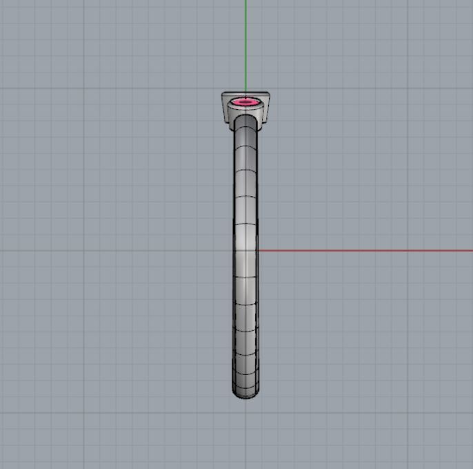 Three stone Bezel ring 3D print model_9