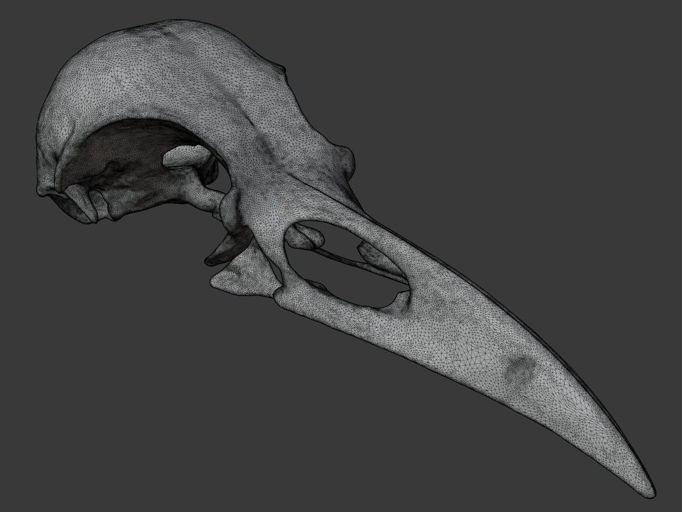 Cranium Charm Raven Bronze 3D print model_10