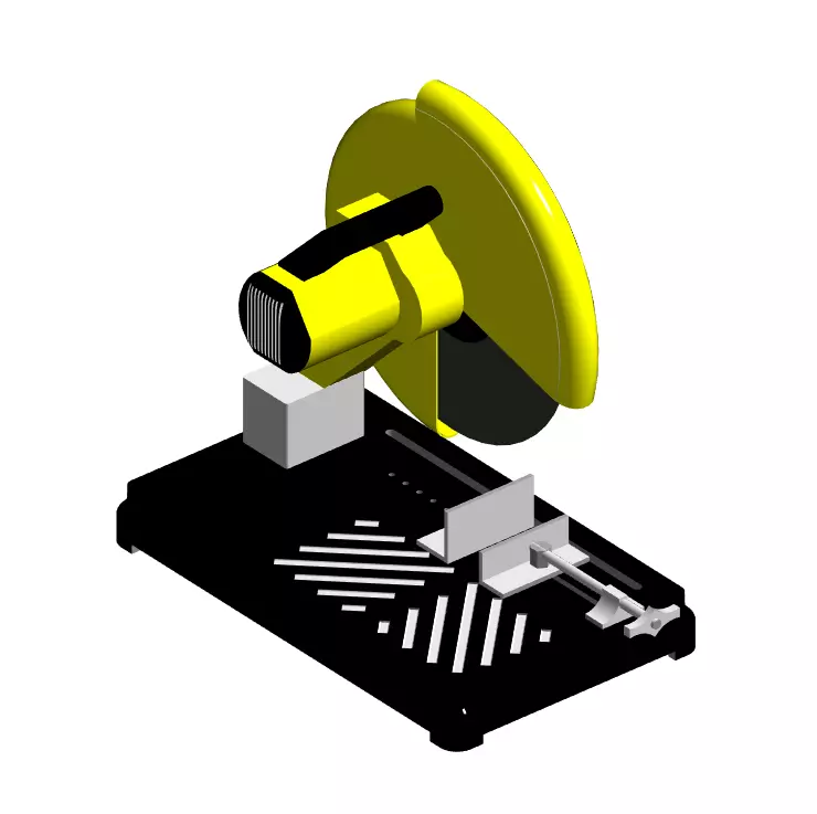 MS-09-Iron Cutting Machine 3D Model 3D model_0