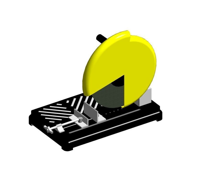 MS-09-Iron Cutting Machine 3D Model 3D model_1