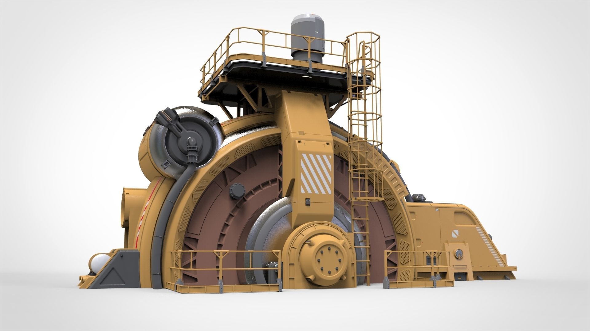 sci fi generator 1 3D model_8