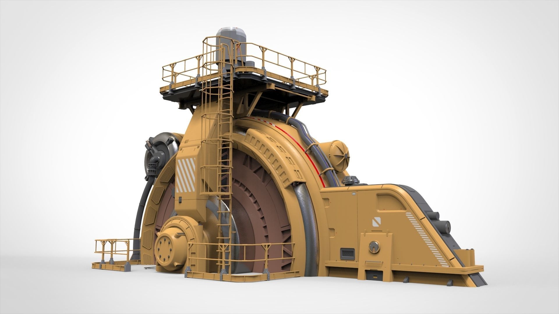 sci fi generator 1 3D model_9