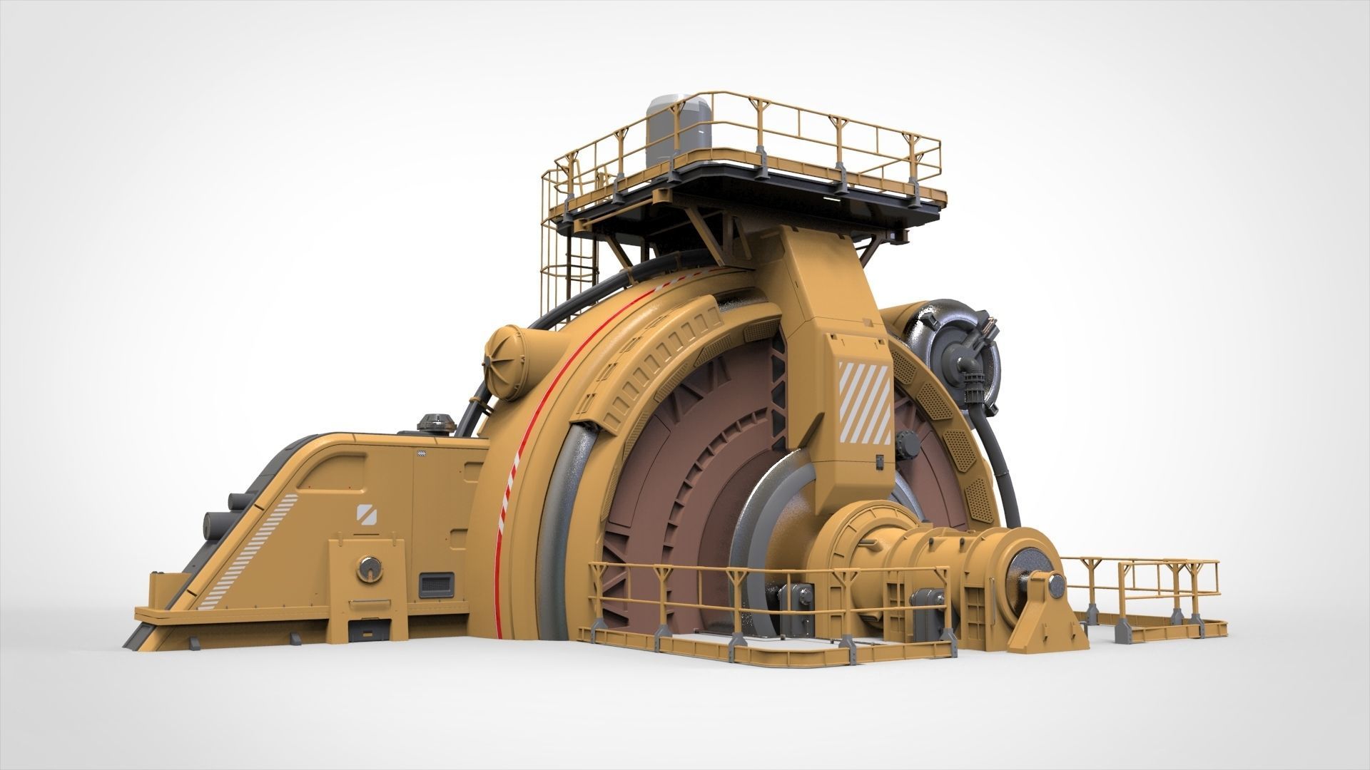 sci fi generator 1 3D model_4