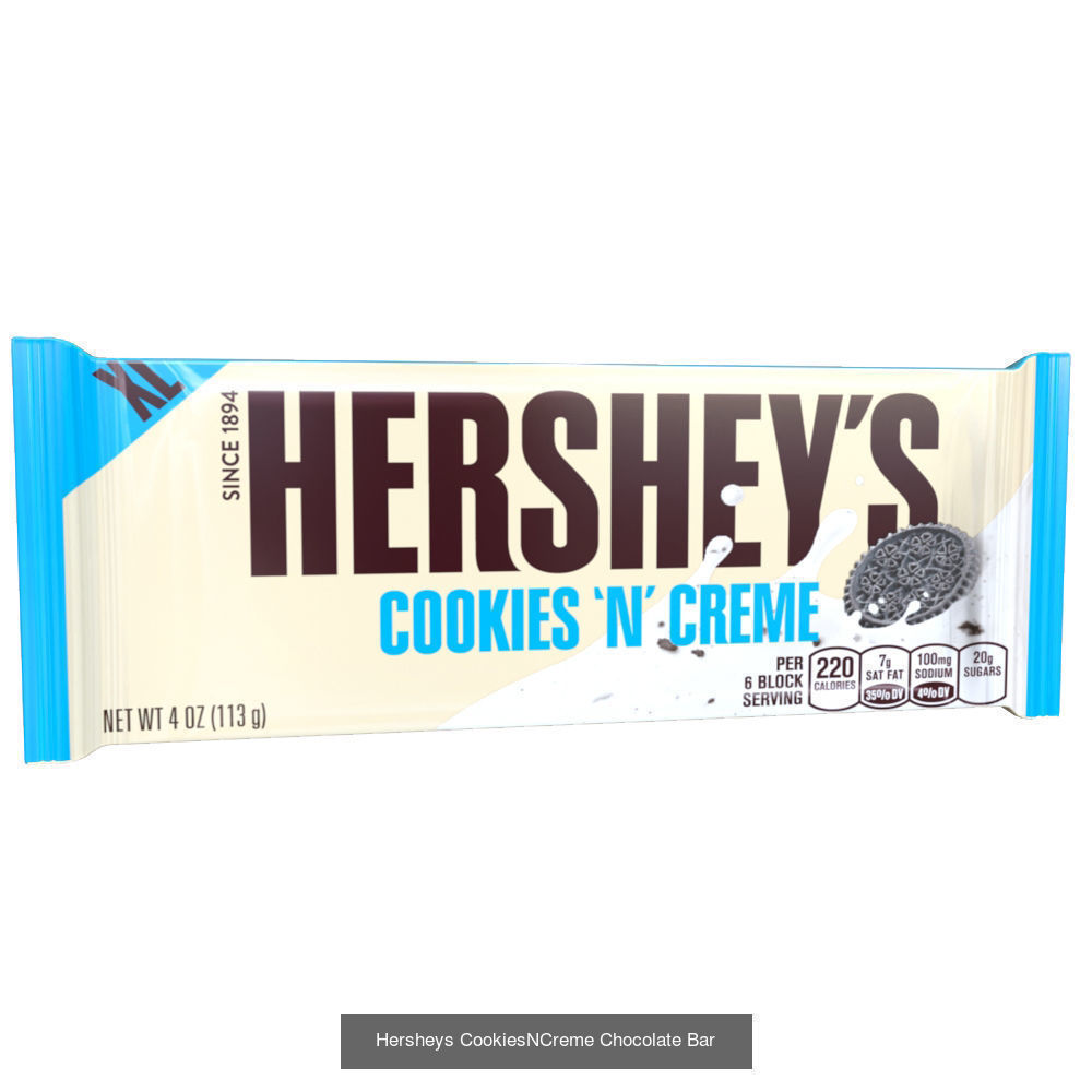 Hersheys Chocolate Bars 3D Model Collection_3