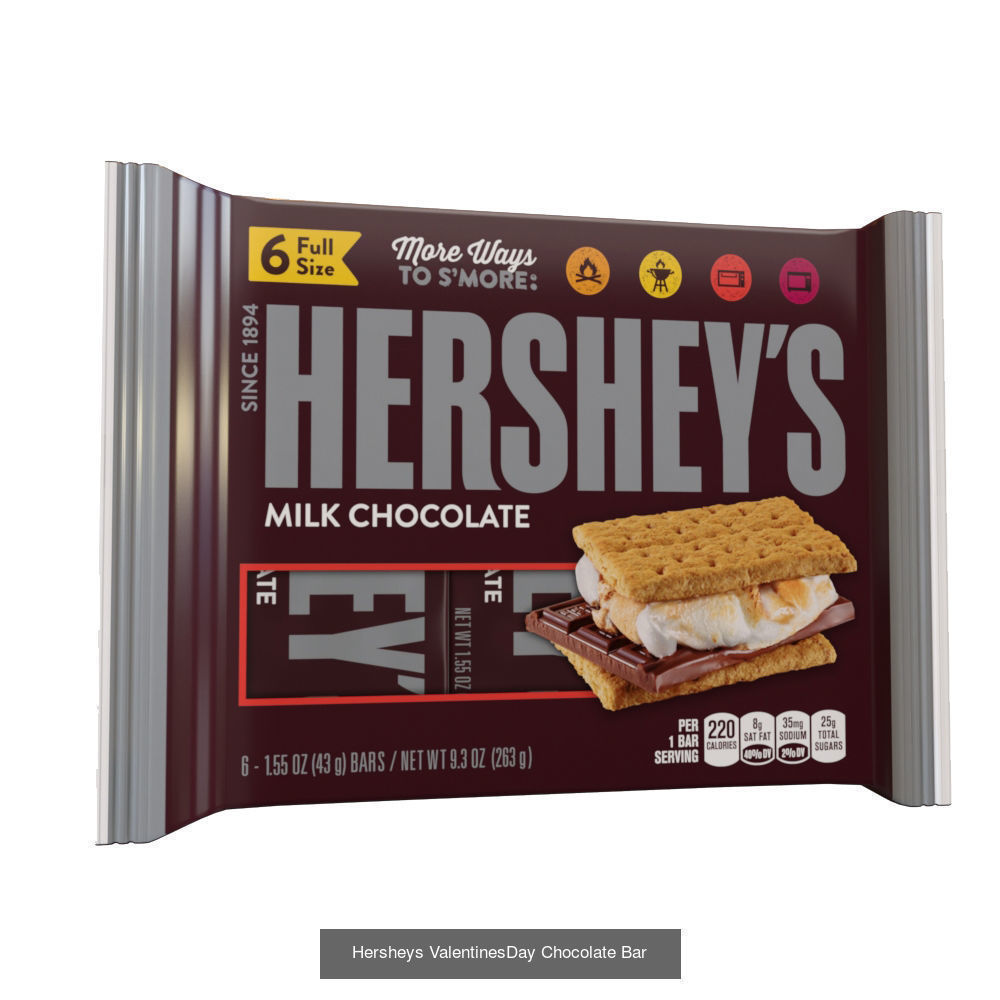 Hersheys Chocolate Bars 3D Model Collection_4