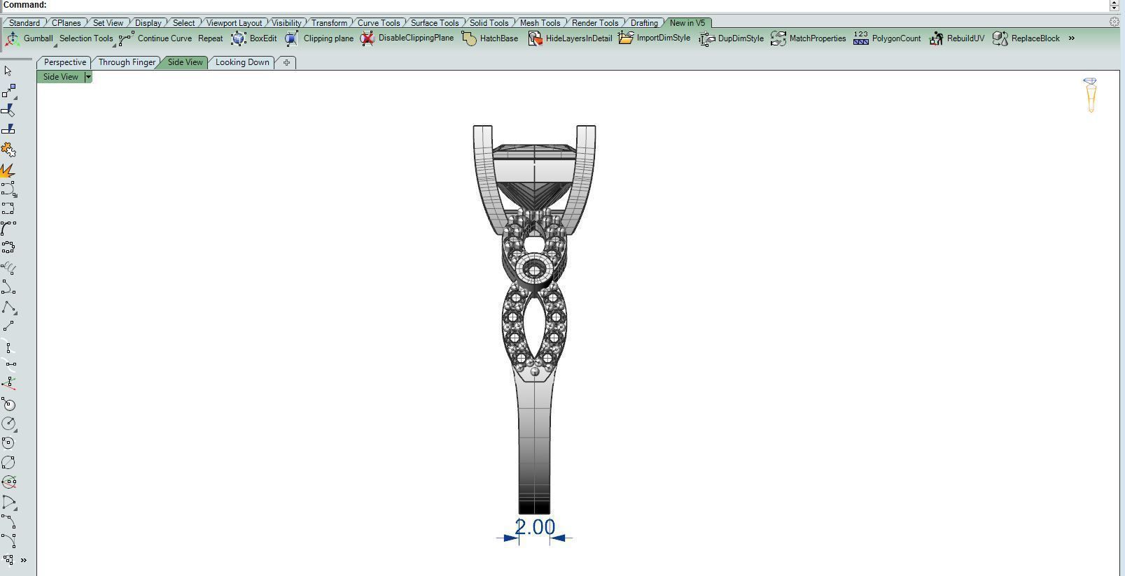 Diamond Ring twist 3D print model_14