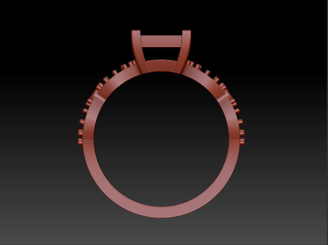 Diamond Ring twist 3D print model_8