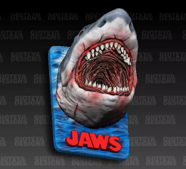 Jaws Magnet 3D model_0