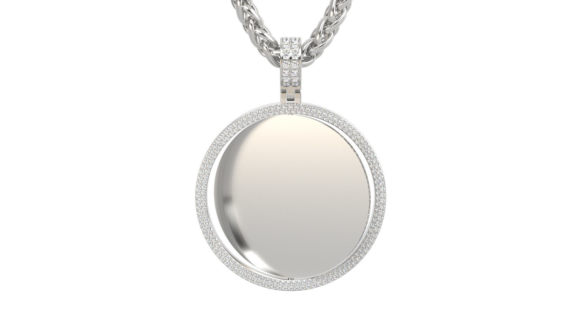 Picture pendant 1-2 inch N4 3D print model_3
