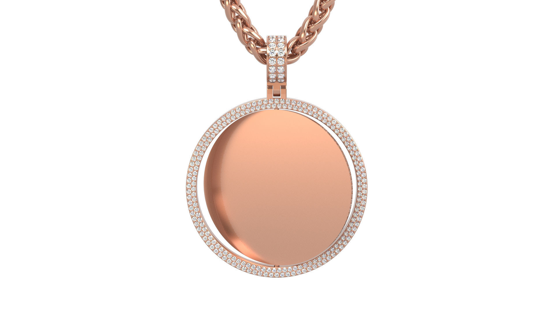 Picture pendant 1-2 inch N4 3D print model_6