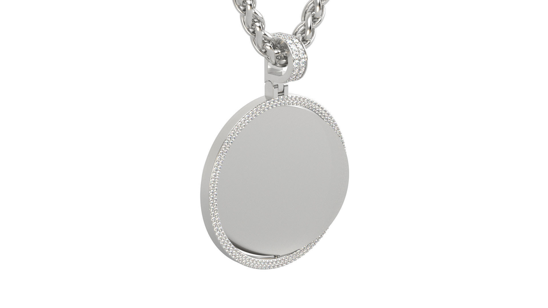 Picture pendant 1-2 inch N4 3D print model_5