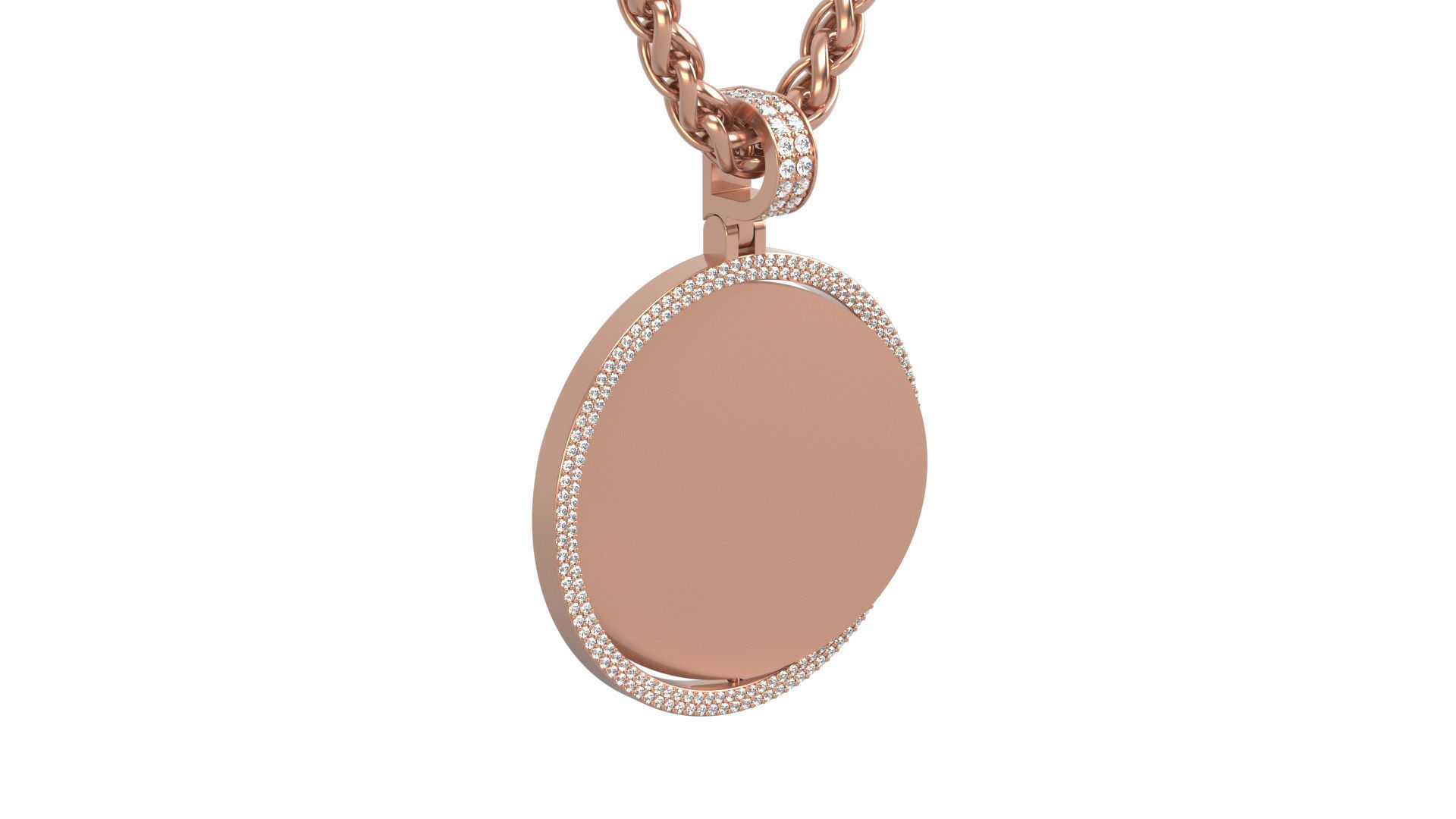 Picture pendant 1-2 inch N4 3D print model_8